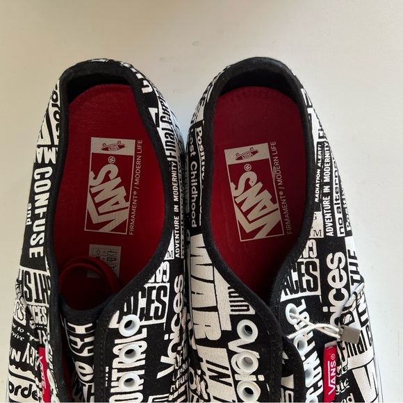 Vans x Firmament / White Vault Firmament Ua Authentic, Black White Red, 9.5 - Picture 13 of 14